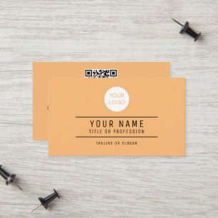 Carte D'appel Nom du code QR Logo professionnel Harmonie chaleur