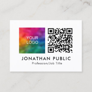 Carte D'appel Nom Et Titre De L'Employé Code QR Logo De L'Entrep
