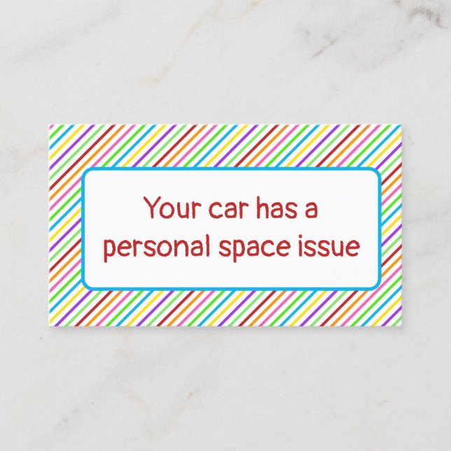 Carte D'appel Parking maladroit (Devant)