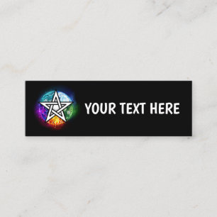 Carte D'appel pentagramme du Wiccan