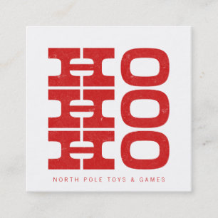 Carte d'appel père Noël Ho Ho Ho Ho (style presse-