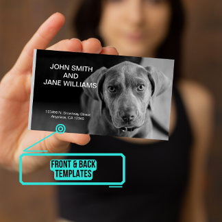 Carte d'appel personnelle : Couples avec animal de
