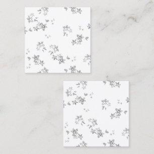 Carte D'appel photo en noir et blanc de flocons de neige