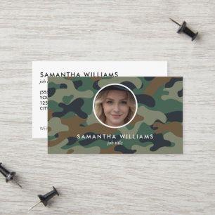 Carte D'appel Photo QR de l'armée militaire