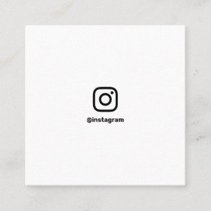 Carte D'appel Photographie minime médias sociaux Instagram photo