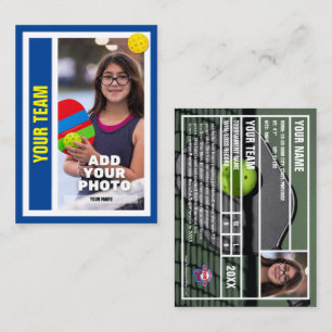 Carte D'appel Pickleball Player - Deep Blue