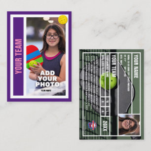 Carte D'appel Pickleball Player - Royal Purple