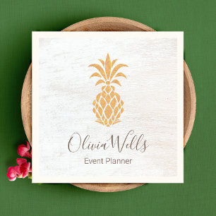 Carte D'appel Pinceau blanc ananas