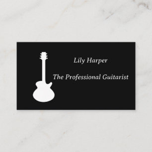 Carte D'appel Professeur de guitare Leçons électriques et acou