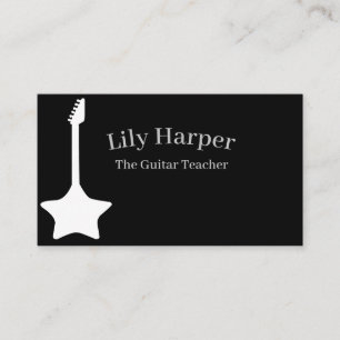 Carte D'appel Professeur de guitare Leçons électriques et acou