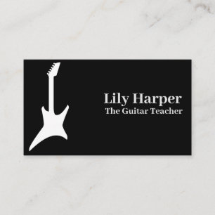 Carte D'appel Professeur de guitare Leçons électriques et acou