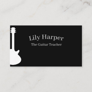 Carte D'appel Professeur de guitare Leçons électriques et acou