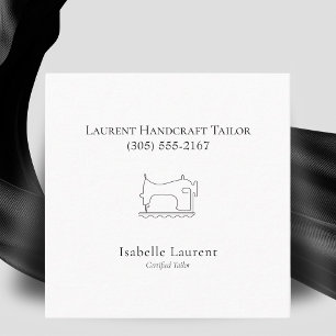 Carte D'appel Professionnel minimaliste de Tailor Seamstress