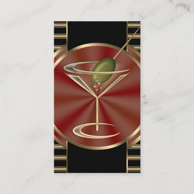 Carte D'appel Profil de Social de salon de cocktail (Devant)