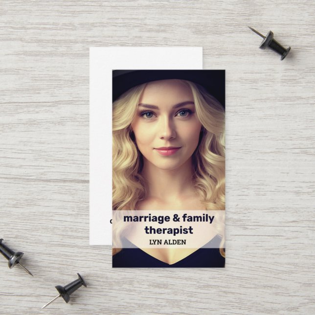 Carte D'appel QR Mariage Et Thérapeute De Famille (Devant/Arrière en situation)