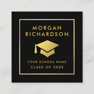 Carte D'appel Réseaux de diplômés Gold Noir