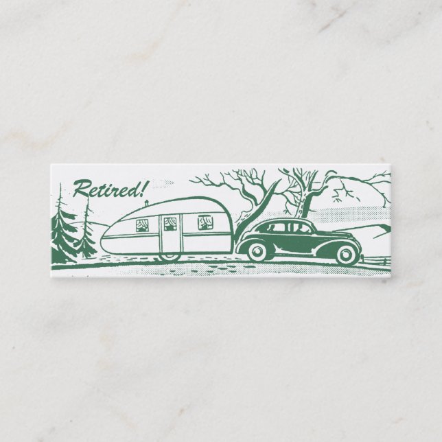 Carte D'appel Rétro télécarte de campeur (Devant)