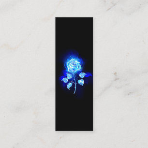 Carte D'appel Rose bleu brûlant