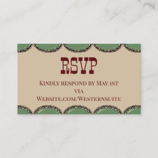 Carte D'appel RSVP Card
