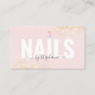 Carte D'appel Salon de beauté minimaliste polonais à ongles QR C