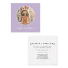 Script Modern Chic Photo Lilac Purple Médias Socia