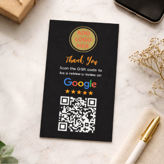 Carte D'appel Simple Google Review Request|Modern Small Business