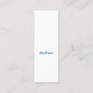 Carte D'appel simple letter monogragram add your name letter 