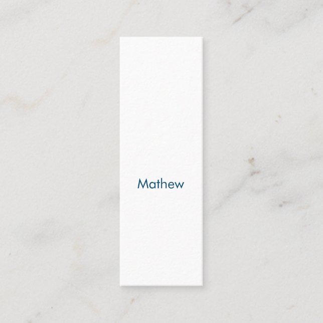 Carte D'appel simple letter monogragram add your name letter  (Devant)