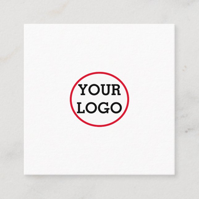 CARTE D'APPEL SIMPLE MINIMAL AJOUTER VOTRE LOGO TEXTE PERSONNALI (Devant)
