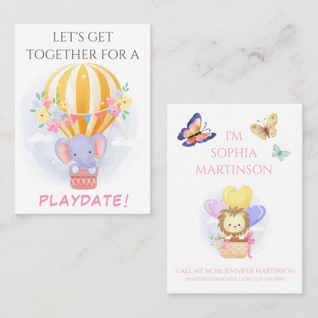Carte d'appel Sweet Mommy pour enfant (Devant / Derrière)