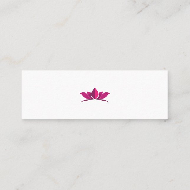 Carte D'appel Symbole de méditation du pouvoir de Yoga Lotus Idé (Devant)
