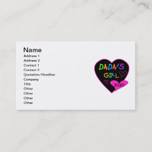 Carte D'appel T-shirt fille de Dada, Mug, Bouton, Aimant, Plus