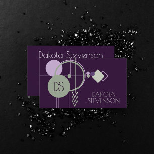 Carte D'appel Tattoos   Marque Bohémienne violet verte