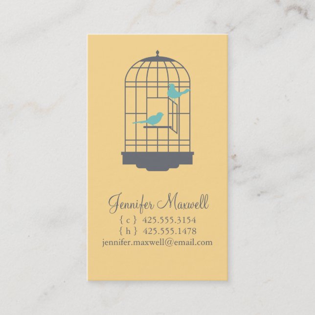 Carte D'appel Télécarte de cage à oiseaux (Devant)