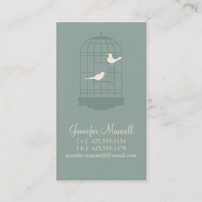 Carte D'appel Télécarte de cage à oiseaux (Devant)