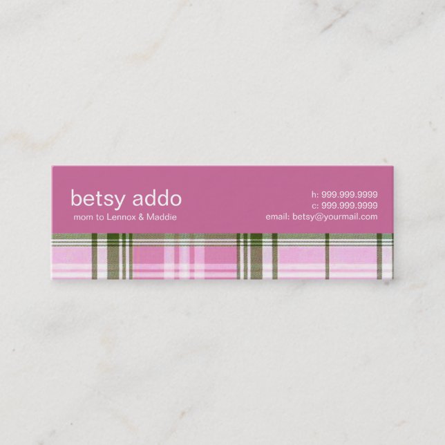 Carte D'appel Télécarte de maman de plaid (Devant)
