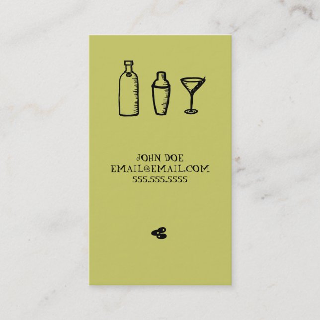 Carte D'appel Télécarte d'éléments de Martini (Devant)