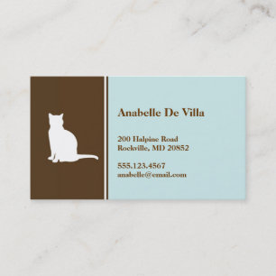 Carte D'appel Télécarte personnelle de chat d'animal familier