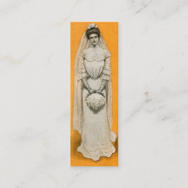 Carte D'appel Télécarte victorienne du style de la jeune mariée (Devant)