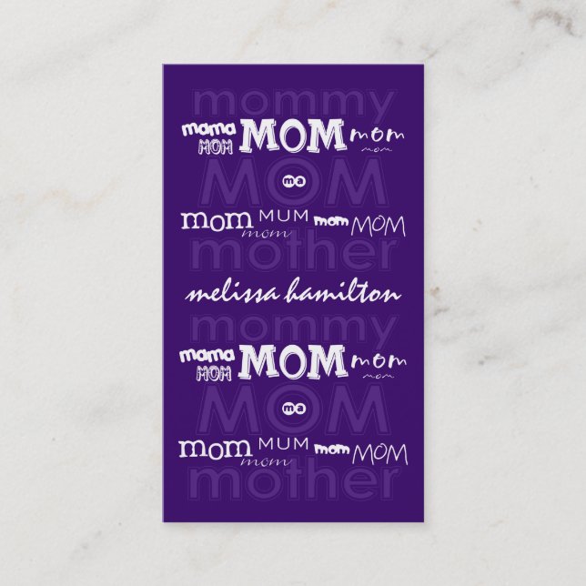 Carte D'appel Télécartes à la mode de maman (Devant)