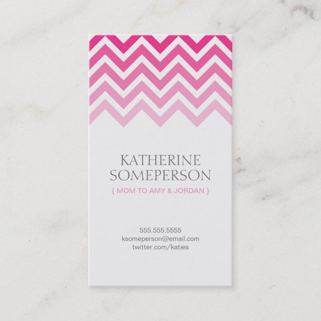 Carte D'appel Télécartes de maman de Chevron Ombre de roses (Devant)