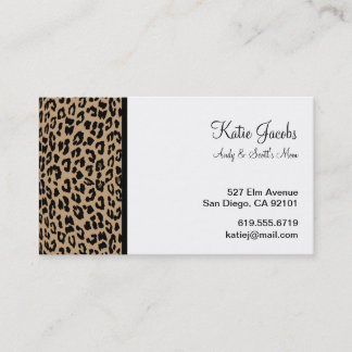 Carte D'appel Télécartes de Social de léopard
