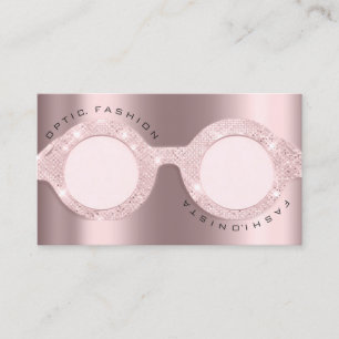 Carte D'appel Verres optiques en métal de parties scintillantes