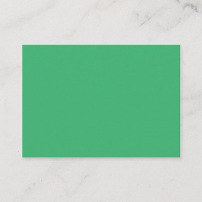 Carte D'appel Vert de mer moyen (Devant)