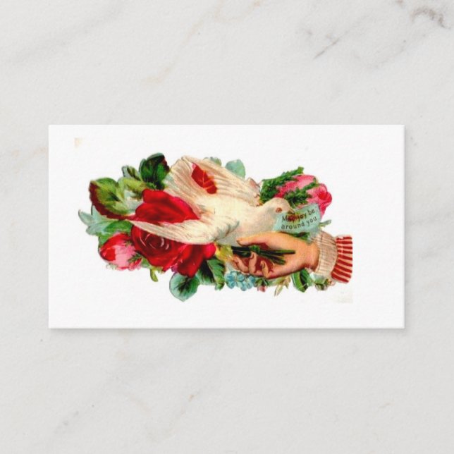 Carte d'appel victorienne - Puisse la joie être au (Devant)