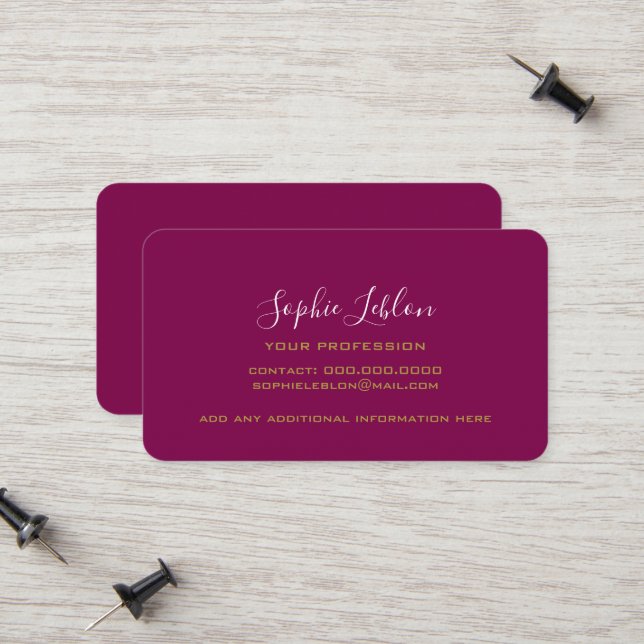 Carte D'appel with name printed in handwritten style (Devant/Arrière en situation)