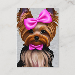 Carte D'appel Yorkie Graphic