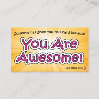 Carte D'appel You Are Awesome Cards - Appreciation Cards