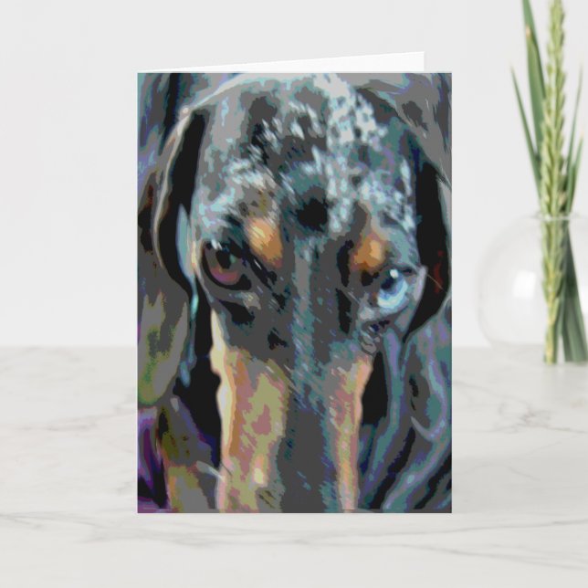 Carte Dapple Dachshund (Devant)
