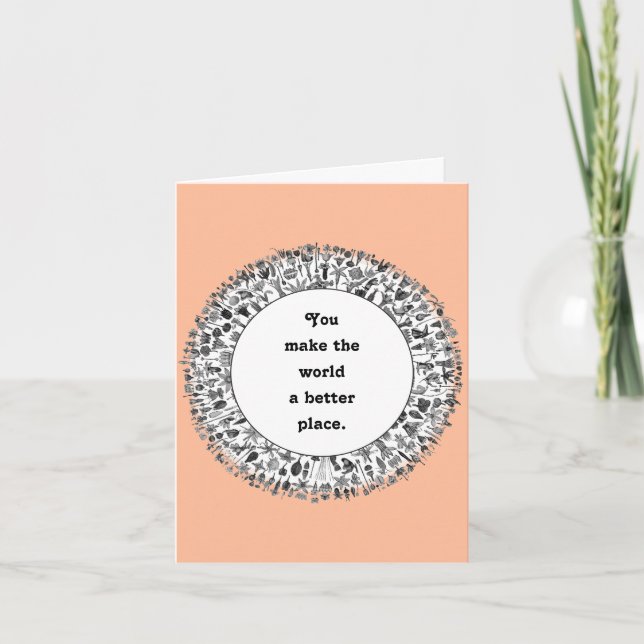 Carte d'appréciation du bénévole (Devant)